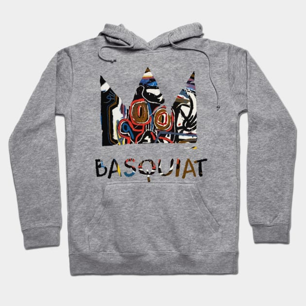 King Basquiat Crown Art Hoodie by onyxicca liar